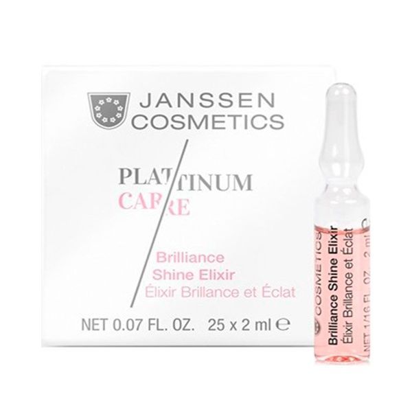 Еліксир в ампулах для сяяння шкіри - Janssen Cosmetics Platinum Elixir Brilliance Shine Elixir 1290P-MM фото