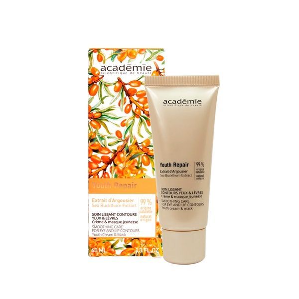 Крем-маска для контуру очей і губ - Academie Youth Repair Smoothing Care For Eye and Lip Contours 9105002-MM фото